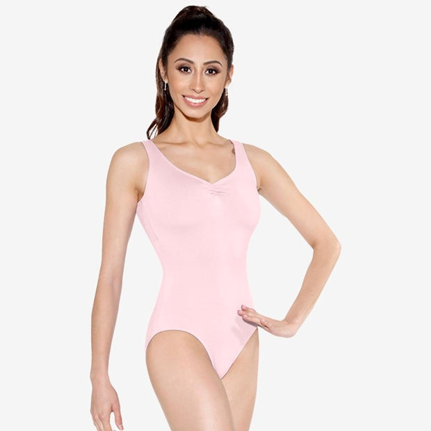 SL06 Jennifer Adult Pinch Front Tank Leotard